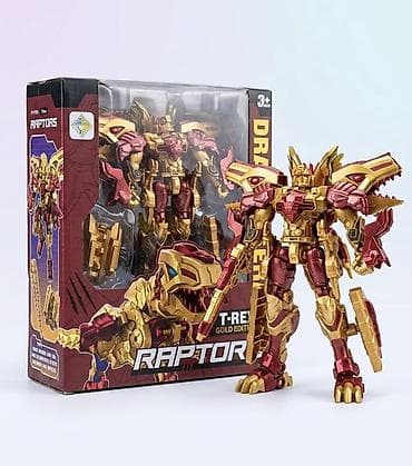Игрушки: Игрушка-трансформер RAPTORS T-REX Gold Edition - Тематика — 1