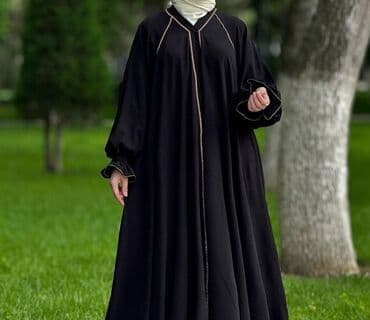 стильные модные платья больших размеров: Повседневное платье, Длинная модель, Креп, Оверсайз, 6XL — 1