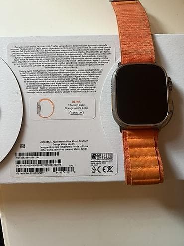 apple ultra 3: Apple Watch Ultra (модель A2684), корпус титан 49 мм. Ремешок Orange — 3
