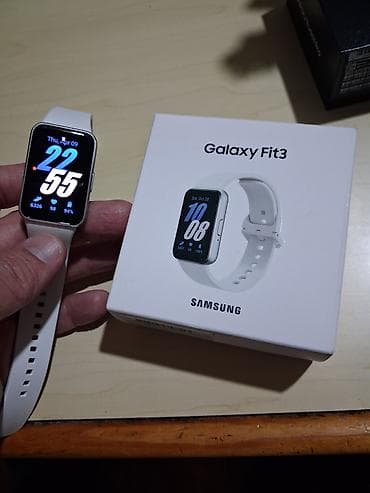 Фитнес-браслет Samsung Galaxy Fit3 (белый) - Прямоугольный