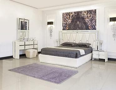 Спальный гарнитур, Турция, МДФ, Бесплатная доставка, цвет - Белый