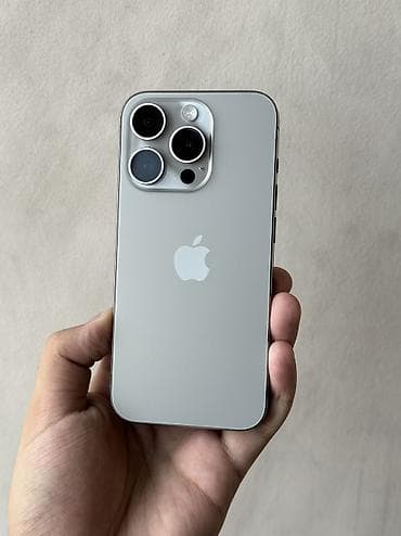 IPhone 15 Pro, Б/у, 256 ГБ, Natural Titanium, 100 %