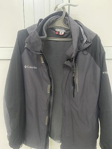 Көйнөктөр: Эркектердин курткасы, M, Columbia, Колдонулган, түсү - Боз, Өзү алып кетүү — 1