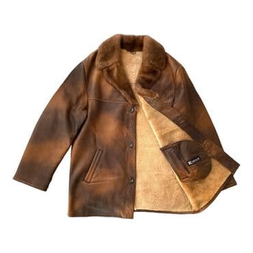 воротник мех: Почти новая мужская дубленка 100% натуральная овчина и воротник из — 2