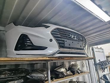 кузов 124: Передний бампер в сборе для Hyundai Sonata (рестайлинг, ориентировочно — 1