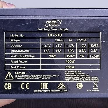 блоки питания chieftec: Блок питания, Б/у, DeepCool, 400 Вт, 400 Вт — 4