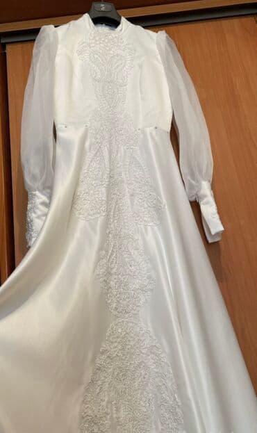 фата на девичник: Свадебное платье, S, Рукава прозрачные, Трансформер, Б/у — 2