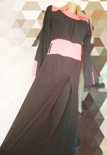 длинные платья для беременных: Вечернее платье, Длинная модель, Креп, С рукавами, M — 5