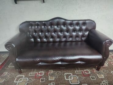 диван черный: Гарнитур для зала, Новый, Диван, Кресло, Самовывоз, Бесплатная доставка, цвет - Черный — 1