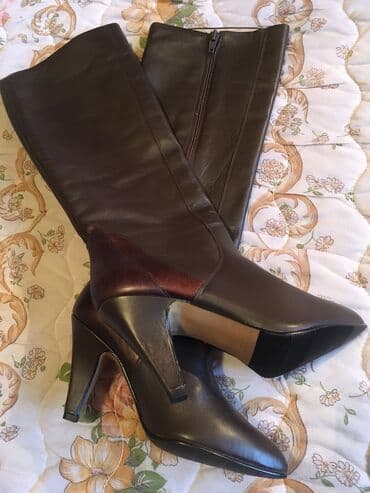 сапоги из натурального меха и кожи: Новые, демисезонные сапоги из натуральной кожи 36-го разм — 1