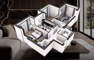 gala group: 3 комнаты, 79 м², Элитка, 14 этаж, Готовая ПСО (под самоотделку) — 2