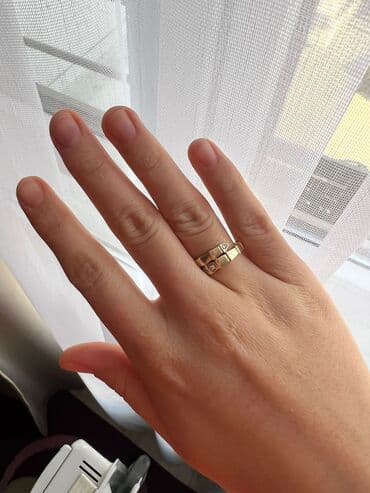 серьги булгари: Кольцо, Проба 585, Женские, Фианит, Б/у — 1