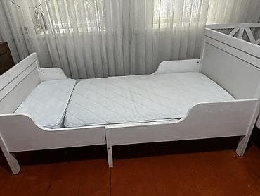 тумбы ош: Детская раздвижная кровать с бортиками IKEA б/у Мин длина: 137 см — 2