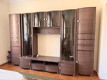 горбыли: Стенка-шкаф, Тип стенки-шкафа: Модульная, Для зала, Особенности: С отделением под телевизор — 1
