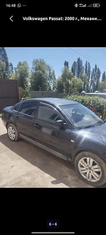 авто без прав: Volkswagen Passat: 2000 г., Механика, Бензин, Седан — 2