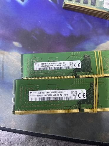 Техника и электроника: Оперативная память (RAM) для ПК, Б/у, Hynix, 4 ГБ, DDR4 — 1