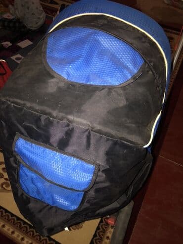 прогулочные коляски для зимы: Коляска, цвет - Голубой, Б/у — 4