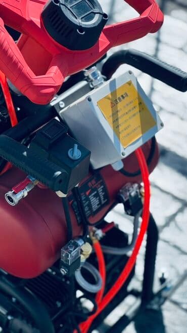 пневмонагнетатель для полусухой стяжки купить бу: Пневмонагнетатель/станция для нанесения штукатурки и шпаклёвки PuTian — 3