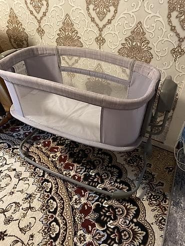 колыбель манеж: Люлька, Колыбель, Металл, цвет - Серый — 2