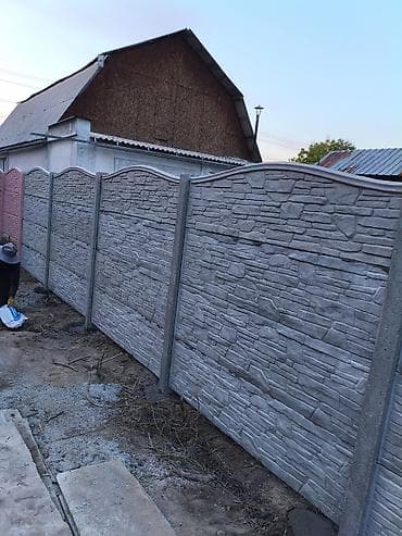 почтовый ящик: Бетонные декоративные заборы из еврозабора (секционные панели) - — 1
