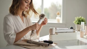 вакуумные наушники для компьютера: Фен-Стайлер Gecht Фен стайлер для волос профессиональный, 5 насадок — 1