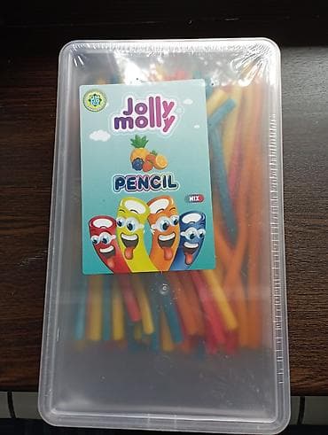 мармелады: Jolly Molly PENCIL MIX — жевательный мармелад в форме длинных — 1