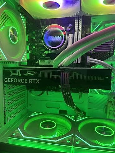 Игровой ПК с RGB‑подсветкой в компактном стеклянном корпусе (белый)