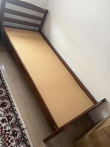 Лакокрасочные материалы: Односпальная кровать, Каркас без матраса, длина - 195 см — 2