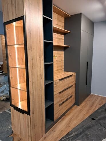 бишкек эмерек: Буйрутма эмеректер, Конок бөлмөсү, Үстөл үстү, Шкаф, Илгичтер — 8