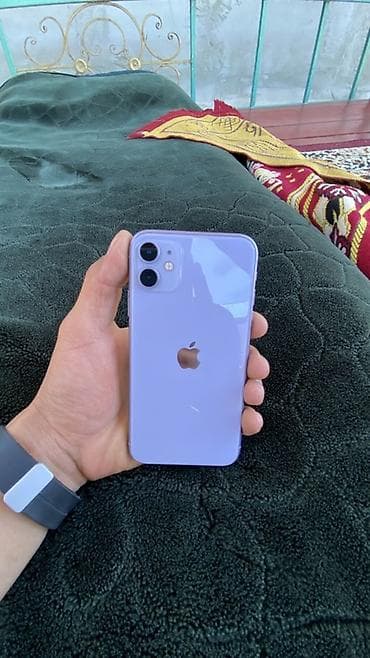 тө: IPhone 11, Б/у, 128 ГБ, Розовый, Зарядное устройство, 95 % — 1