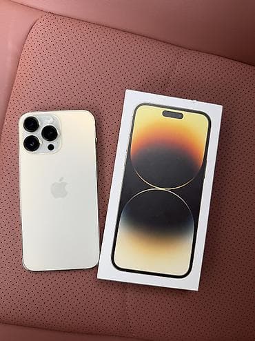 IPhone 14 Pro Max, Б/у, 1 ТБ, Золотой, Защитное стекло, Коробка, 81 % at lalafo.kg IPhone 14 Pro Max, Б/у, 1 ТБ, Золотой, Защитное стекло, Коробка, 81 %