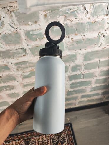 газовая балон: Новая фитнес-бутылка 1000 мл с держателем для телефона - незаменимая — 2