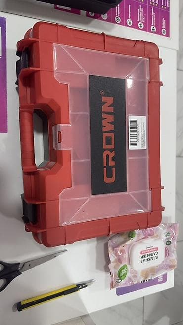 Генераторы: Аккумуляторный шуруповёрт CROWN в кейсе Комплектация: - Шуруповёрт — 1