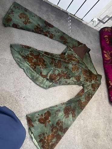 Личные вещи: Вечернее платье, Длинная модель, Шифон, С рукавами, Шлейф, S, M — 2