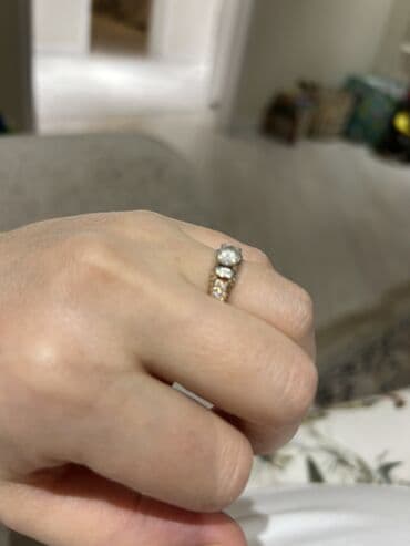 украшение шампанского для свадьбы: Золотое кольцо в красном золоте, Россия покупалось в Алтыне, в — 2