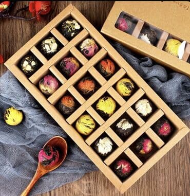 Цветочный набор • Набор из 18 бутонов(сумка, коробка) 🫰Цена набора