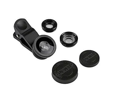 Объектив линза для смартфона Рыбий Глаз 3 in1 цвет Черный (BOS_V16320)