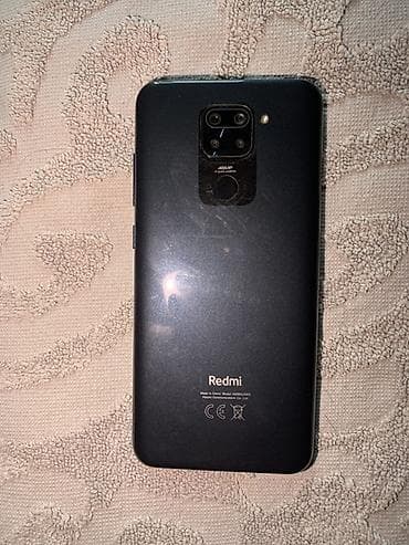 ош телфон: Redmi, Redmi Note 9, цвет - Черный, 2 SIM — 1