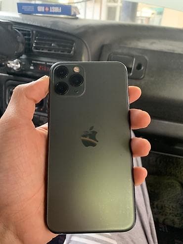 12 mini iphone: IPhone 11 Pro, Б/у, 64 ГБ, Matte Midnight Green, Чехол, 82 % — 1