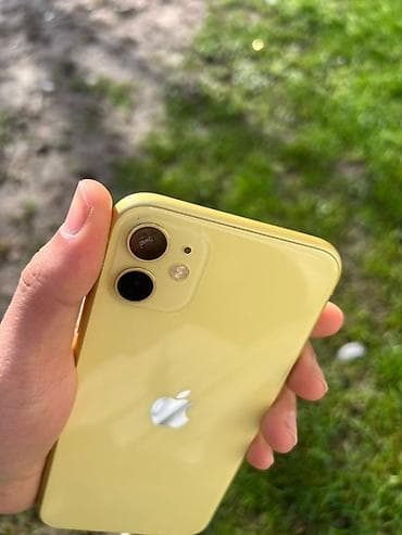 iphone 9 plus: IPhone 11, Б/у, 64 ГБ, Желтый, Кабель — 3