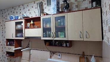 сушилка для стирки: Кухонный шкаф, Б/у, Навесной, С мойкой, МДФ — 6