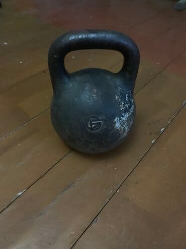 Гиря чугунная 24 кг. - Классическая форма с толстой удобной рукоятью