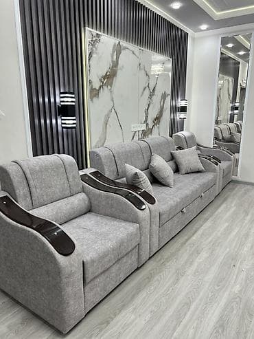 third edition solution: Комплект мягкой мебели, Новый, В рассрочку, Бесплатная доставка, цвет - Серый — 7