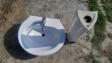 Раковина для ванной, Особенности: Глянцевое, Круглая форма, Материал: Керамика