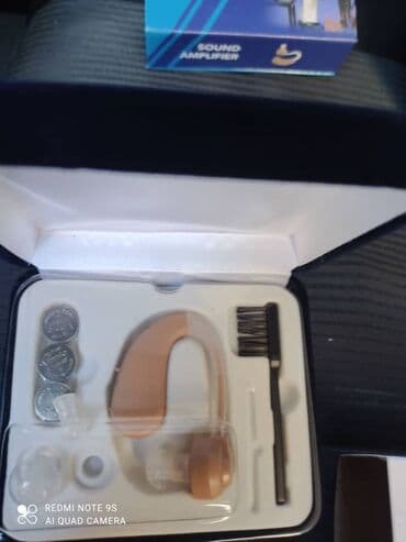 слуховой наушник: Слуховой аппарат заушной хорошего качество на зарядке.Доставка по — 9