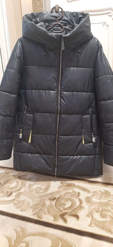 женские зимние куртки бишкек: Куртка женская новая,зимняя(Турция),цвет темно-синий, размер — 1