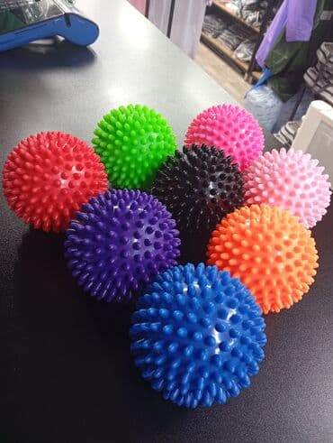 Мяч ежик массажный и двойной массажный мячик размеры: 9см,7см Наши