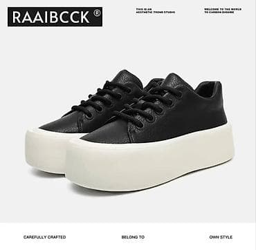 Кеды RAAIBCCK на высокой платформе - Цвет: верх — черный, подошва — — 6