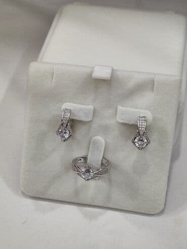 свадебное платье для высокой невесты: Серебряный Набор Классика Серебро 925 пробы Качество отличное — 8