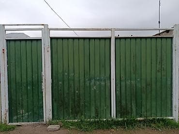 кавер толстый: Ворота распашные из профнастила с калиткой - Конструкция — 1